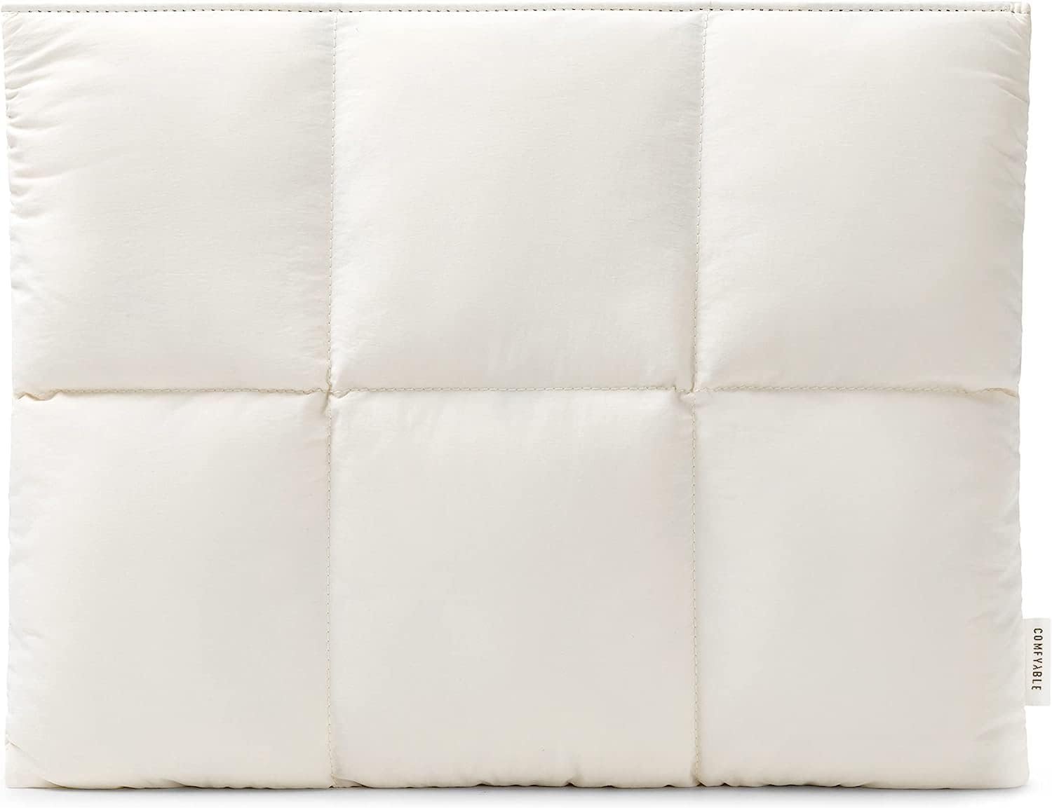 Quilted "puffer-style" laptop sleeve