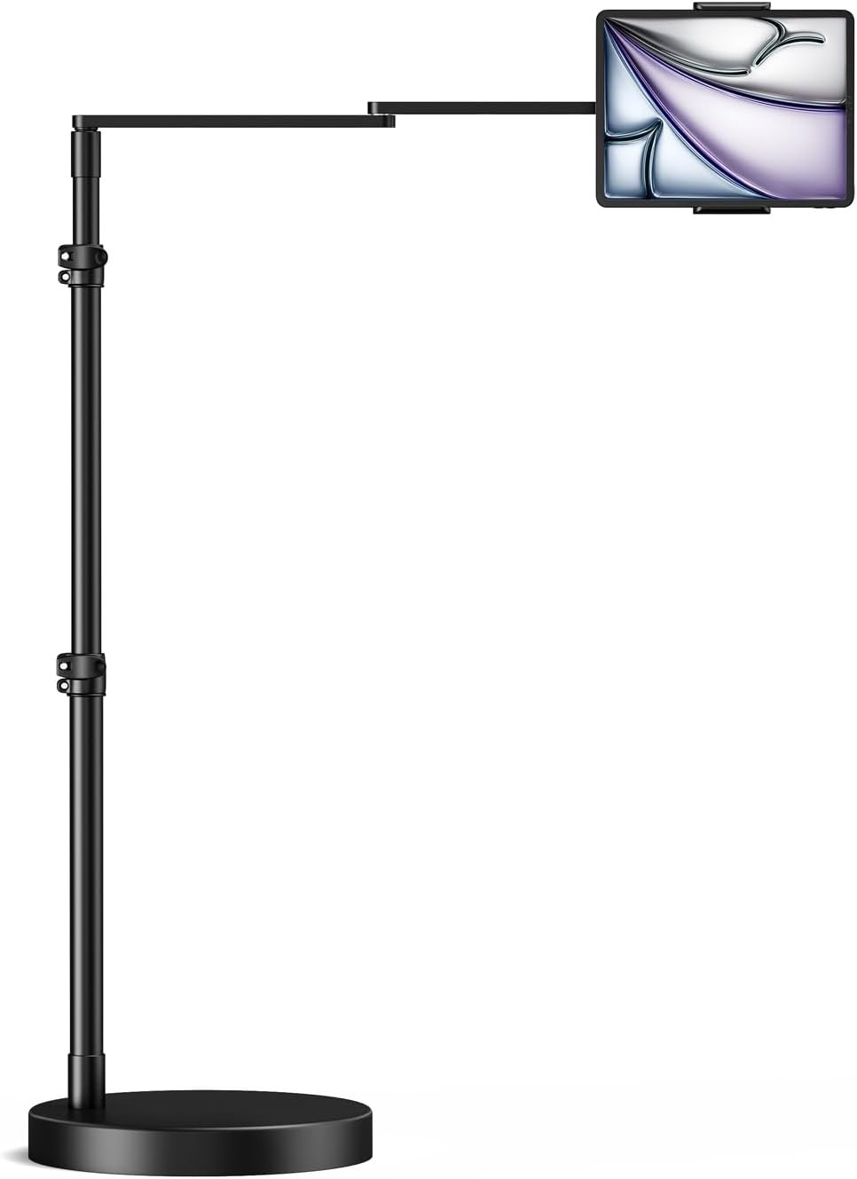 Adjustable Floor-Standing Tablet Stand for Bedside Use