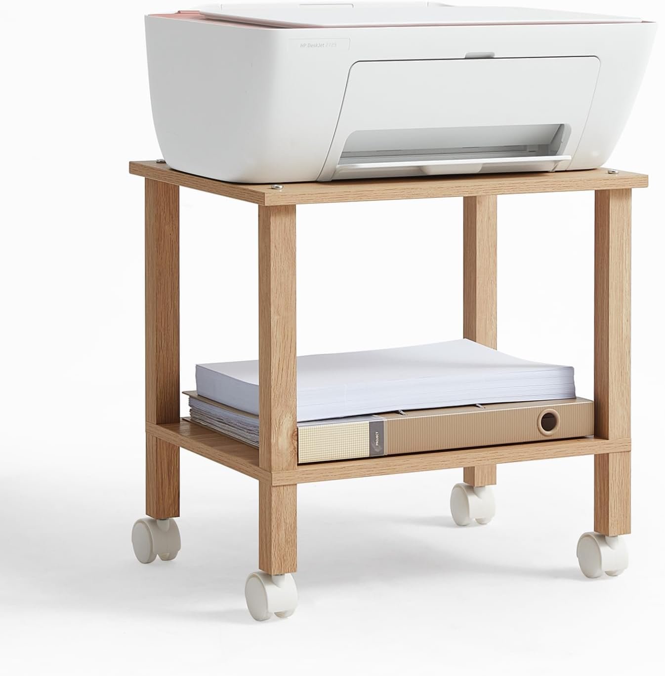 Mobile Printer Storage Stand with Wheels