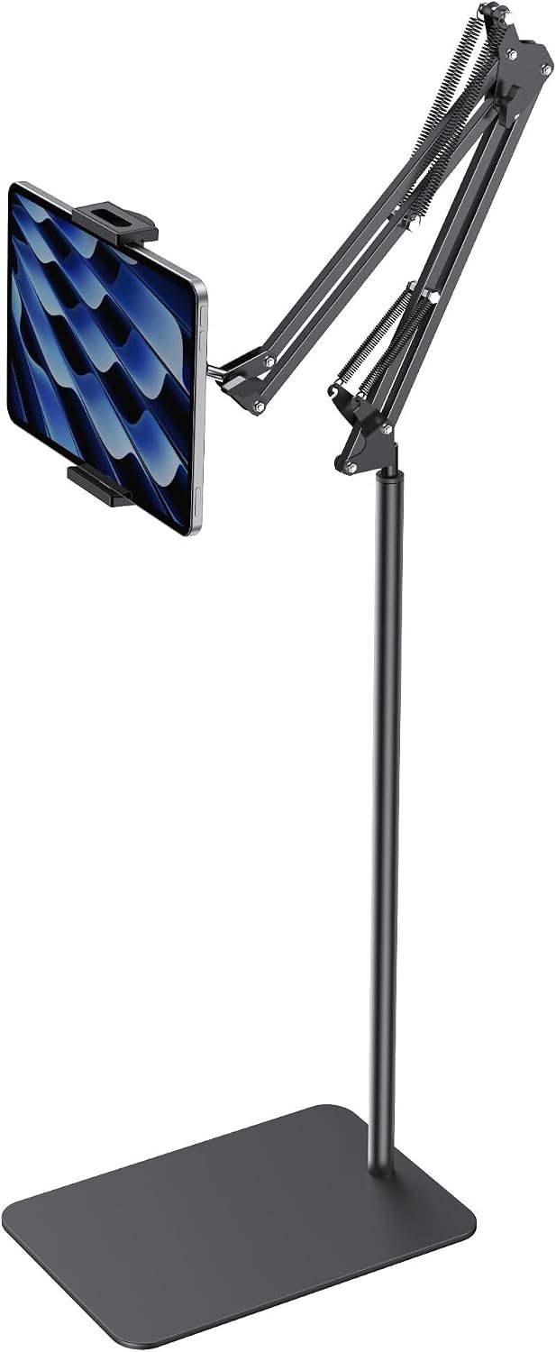 Floor-Standing Tablet Stand for Bed