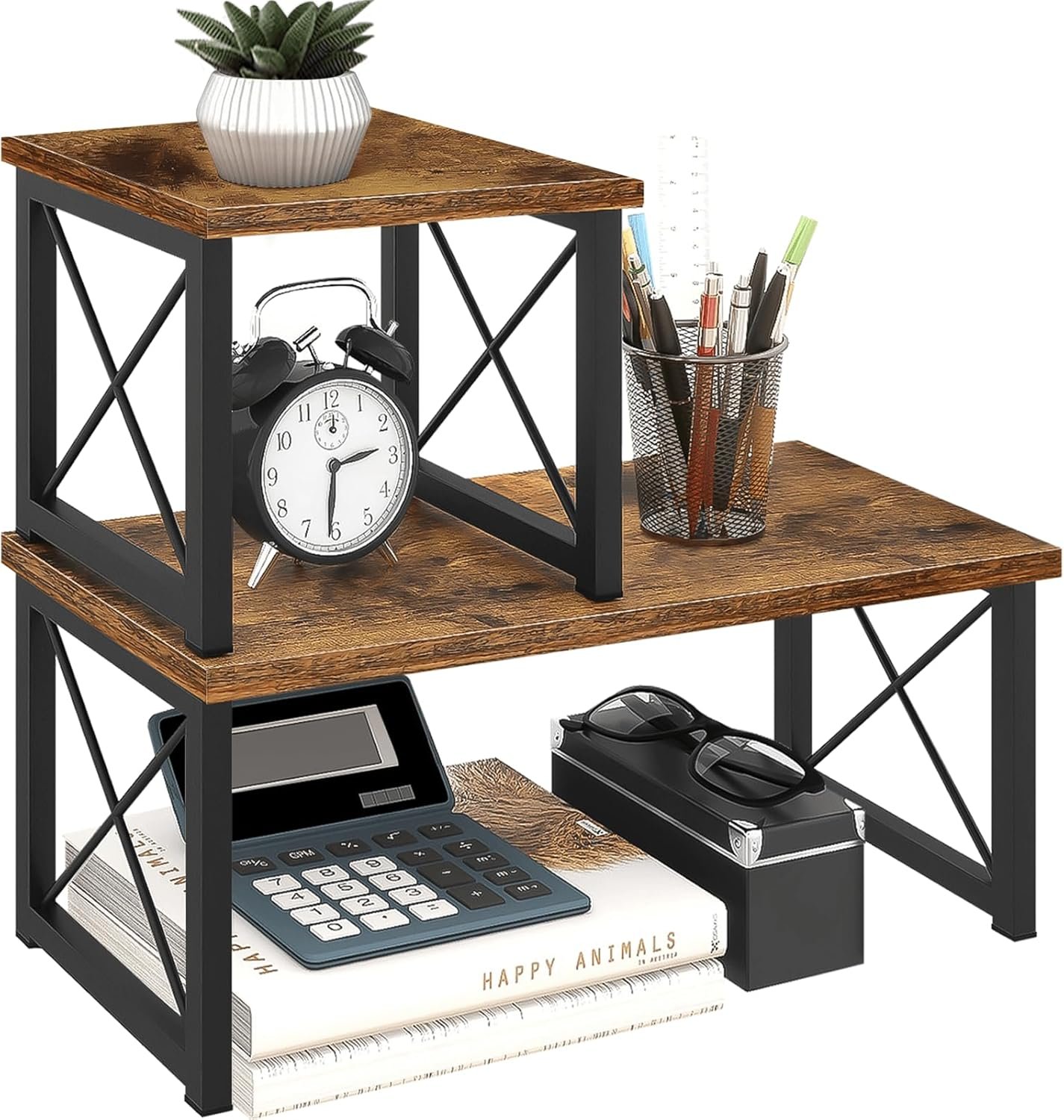 Stackable Wooden Desktop Organizer