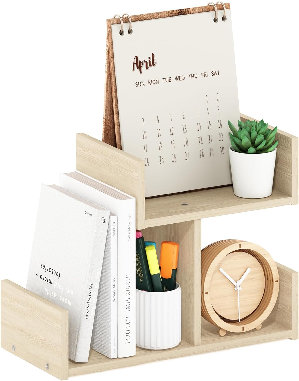 Minimalist Wooden Desktop Bookshelf